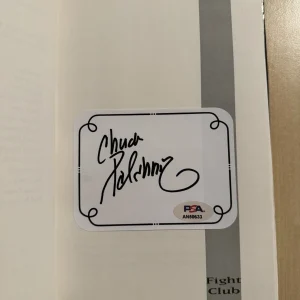 Fight Club Chuck Palahniuk SIGNED 1996 Hardcover First Ed. 2nd Printing PSA COA