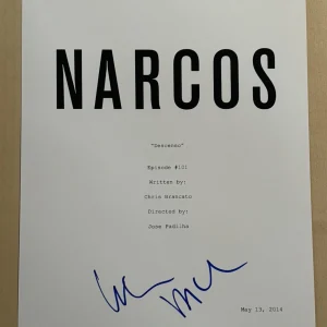 WAGNER MOURA SIGNED SCRIPT COVER ACTOR AUTOGRAPHED NARCOS SHOW COA