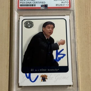 Rick Pitino SIGNED AUTO Kentucky Wildcats 2001 Greats of the Game #66 HOF PSA