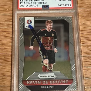 2016 Panini Prizm UEFA Kevin De Bruyne RC #23 SIGNED AUTO PSA 10 GEM MINT