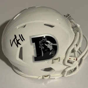 TROY FRANKLIN SIGNED MINI HELMET AUTOGRAPHED DENVER BRONCOS FOOTBALL COA