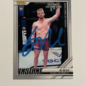2022 Panini Instant UFC #118 Bo Nickal Rookie Card RC Auto Signed Autographed