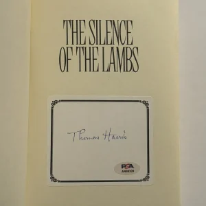 THOMAS HARRIS SIGNED SILENCE OF THE LAMBS 1st FIRST EDITION BOOK AUTHOR PSA COA