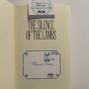 THOMAS HARRIS SIGNED SILENCE OF THE LAMBS 1st FIRST EDITION BOOK SKETCH RARE PSA