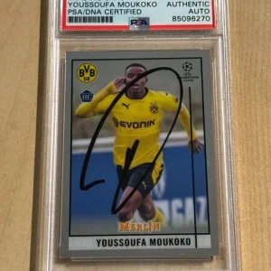 YOUSSOUFA MOUKOKO SIGNED AUTO 2020-21 Topps Merlin RC ROOKIE PSA