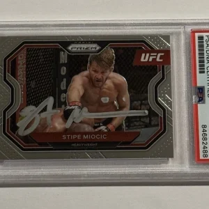 STIPE MIOCIC SIGNED CARD AUTOGRAPHED 2021 UFC PRIZM PANINI AUTO MMA PSA/DNA