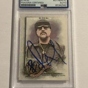 B-Real Signed 2022 Topps Allen & Ginter Card #242 Cypress Hill Slabbed PSA