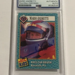 Mario Andretti SIGNED AUTO RC Rookie 1989 Sports Illustrated for Kids SI PSA