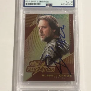 2019 Cryptozoic CZX Super Heroes S16 Russell Crowe SIGNED RC AUTO Jor-El PSA