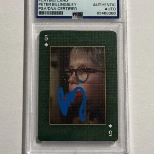PETER BILLINGSLEY SIGNED AUTO A CHRISTMAS STORY PLAYING CARD RALPHIE PSA