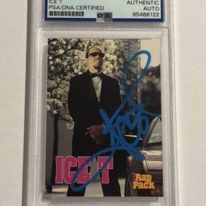 1991 Premier Rap Pack Ice T SIGNED AUTO #49 VERY RARE RAPPER ACTOR PSA