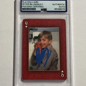 PETER BILLINGSLEY SIGNED AUTO A CHRISTMAS STORY PLAYING CARD RALPHIE PSA