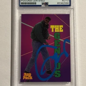 GZA The Genius Wu Tang Clan Liquid Swords Signed 1991 Rap Pack Rookie Card PSA