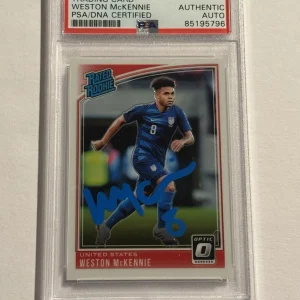 2018-19 Panini Donruss Optic Weston McKennie SIGNED AUTO #199 Rookie RC PSA