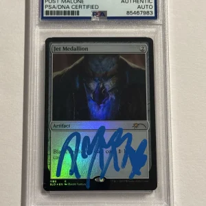 POST MALONE SIGNED AUTO 2022 MAGIC THE GATHERING SECRET LAIR MEDALLION #1189 PSA