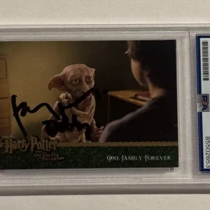 TOBY JONES SIGNED AUTO 2006 HARRY POTTER #20 ONE FAMILY FOREVER ARTBOX DOBBY PSA
