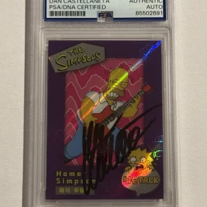 DAN CASTELLANETA SIGNED AUTO 2024 THE SIMPSONS ROCKING HOMER SIMPSON PSA