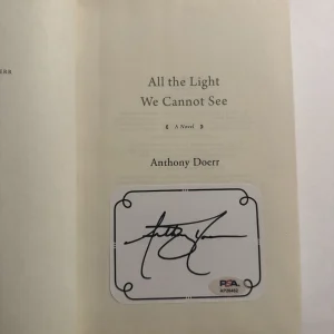 Anthony Doerr SIGNED All the Light We Cannot See 1st Edition/1st Print PSA COA