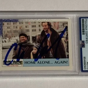 CHRIS COLUMBUS SIGNED AUTO 1992 Topps Home Alone 2 Card #1 Movie Director PSA