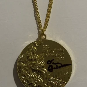 DAN GABLE SIGNED MEDAL USA OLYMPICS WRESTLING AUTOGRAPHED MUNICH COA