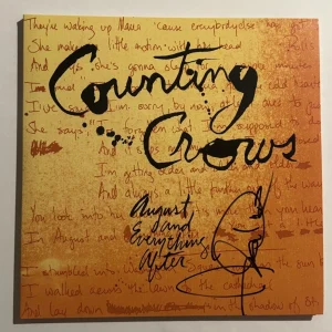 ADAM DURITZ SIGNED LP VINYL RECORD ALBUM COUNTING CROWS BAND LEAD SINGER COA