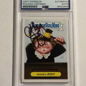 2016 Garbage Pail Kids Judge Moody Judy Sheindlin Signed Auto Card #10a PSA DNA