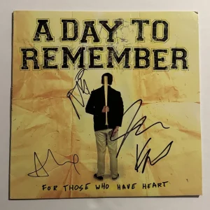 A DAY TO REMEMBER FULL BAND SIGNED VINYL ALBUM RECORD AUTOGRAPHED ROCK BAND COA