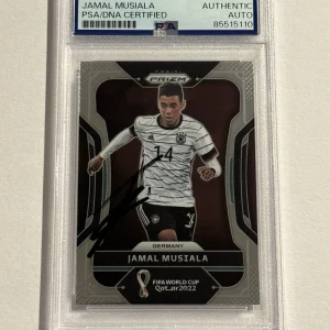 2022 Prizm FIFA World Cup Qatar Jamal Musiala SIGNED AUTO RC #108 Germany PSA