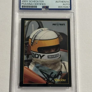 1991 Pro Trac's Formula One Series Jody Scheckter SIGNED AUTO RC  #190 PSA