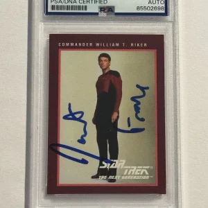 JONATHAN FRAKES Signed Card Auto 25th Anniversary Series 1 Riker STAR TREK PSA