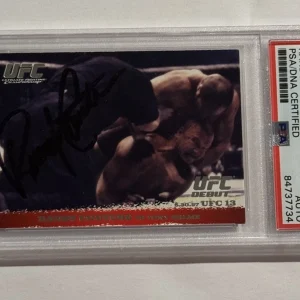 Randy Couture 2009 Topps UFC Round 1 RC #4 Signed PSA/DNA Rookie Autograph