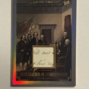 2023 Super Pieces of the Past Declaration of Independence Relic Historical