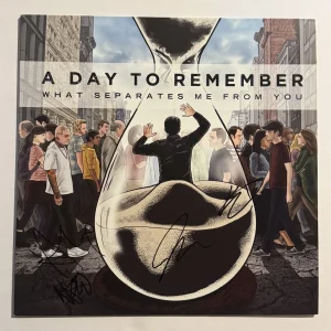 A DAY TO REMEMBER FULL BAND SIGNED VINYL ALBUM RECORD AUTOGRAPHED ROCK BAND COA