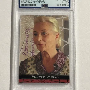 ROSEMARY HARRIS SIGNED AUTO 2002 Topps Marvel Spider-Man Aunt May #5 PSA