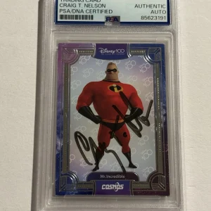 CRAIG T NELSON SIGNED AUTO RC Mr. Incredible 2023 Kakawow Cosmos Disney 100 PSA