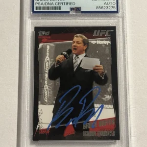 BRUCE BUFFER SIGNED AUTO RC 2010 Topps UFC No. 170 Octagon Announcer PSA
