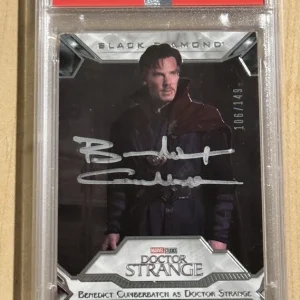 2021 UD Marvel Black Diamond /149 Benedict Cumberbatch SIGNED AUTO RC ROOKIE PSA