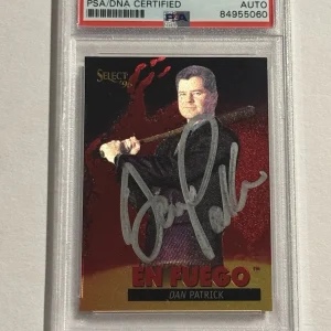 1996 Pinnacle Select En Fuego Dan Patrick Signed Auto Insert #16 ESPN PSA/DNA