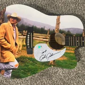 ALAN JACKSON HAND SIGNED CUSTOM GUITAR COUNTRY MUSIC STAR AUTOGRAPHED BAS COA
