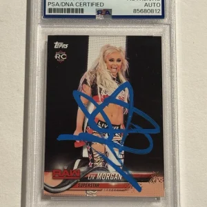 2018 Topps WWE Then Now Forever Liv Morgan SIGNED AUTO Rookie RC #147 PSA/DNA