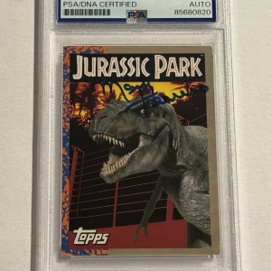 MARTIN FERRERO SIGNED AUTO Title Card 1993 Topps Jurassic Park #1 PSA