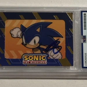 BEN SCHWARTZ SIGNED AUTO 2024 Cybercel Sonic Hedgehog Sonic VOICE ACTOR PSA