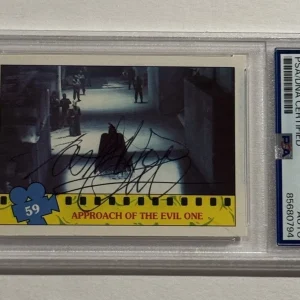 TOSHISHIRO OBATA SIGNED AUTO TMNT 1990 Movie Topps Card #59 PSA