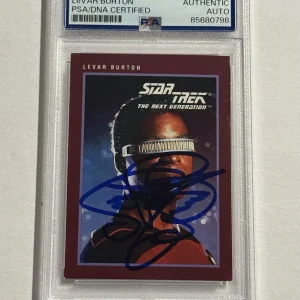 Levar Burton SIGNED AUTO RC #138 1991 Impel Star Trek 25th Anniversary PSA