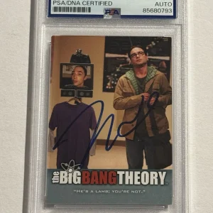 JOHNNY GALECKI SIGNED AUTO RC 2012 Cryptozoic The Big Bang Theory #43 PSA