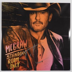 Tim McGraw JSA Autograph Signed Album Vinyl Record Standing Room Only
