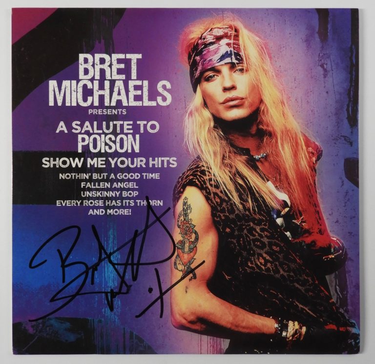 Bret Michaels JSA Signed Autograph Record Vinyl Album Poison