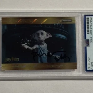 TOBY JONES SIGNED AUTO 2024 Kakawow Phantom Harry Potter Frames Gold Dobby PSA