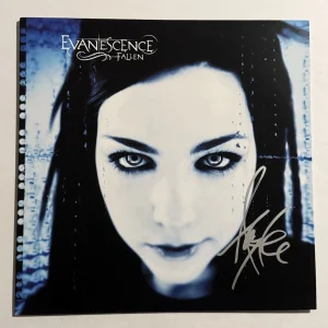 AMY LEE HAND SIGNED LP VINYL RECORD ALBUM EVANESCENCE LEAD SINGER LEGEND COA