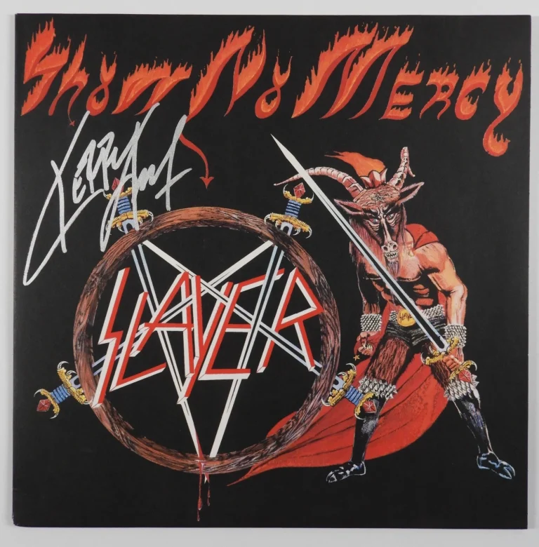 Slayer Kerry King Signed Autograph Album Record Vinyl Show No Mercy